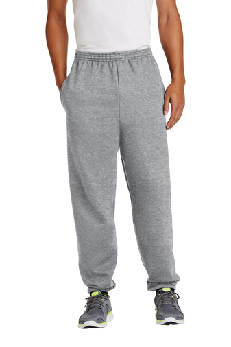 Port & Company Adult Unisex 9-ounce, 50/50 Cotton Poly Essential Fleece Sweatpants with Pockets